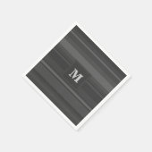 Monogramhoutskool strepen servetten (Hoek)