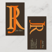 Monogramkaarten Visitekaartje (Voorkant / Achterkant)