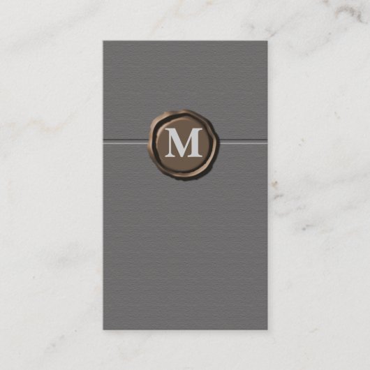 Monogramkaarten Visitekaartje (Voorkant)