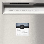 Monogramkrullen Save The Date Magneet (Insitu (Vaatwasser))