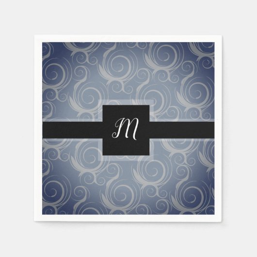 Monogramkrullen Servet (Voorkant)