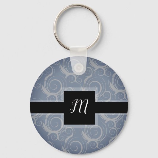 Monogramkrullen Sleutelhanger (Voorkant)