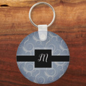 Monogramkrullen Sleutelhanger (Voorkant)