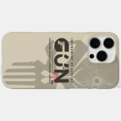 Monogramkunst van vuurwapens | Case-Mate iPhone case (Achterkant (horizontaal))