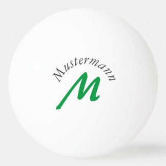 Monogramm Pingpongballen
