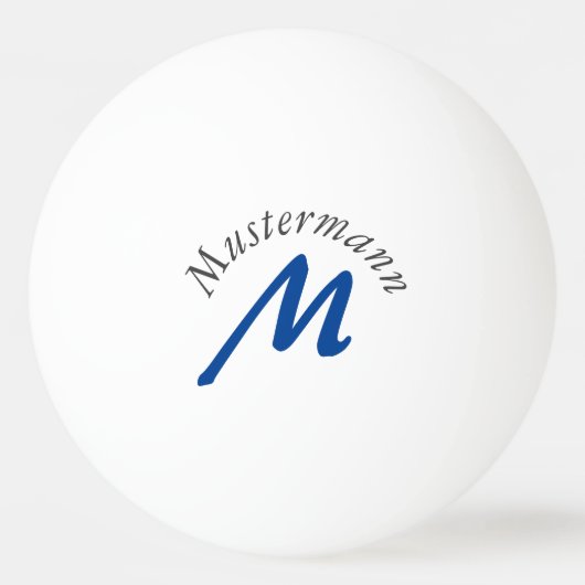 Monogramm Pingpongballen (Voorkant)