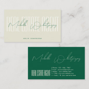 Monogrammaket VASTGOEDMAKELAAR modern lettertype Visitekaartje