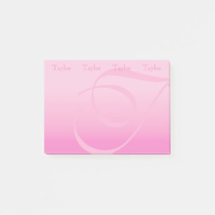 Monogrammaticaal kleurenblok  pastroze post-it® notes
