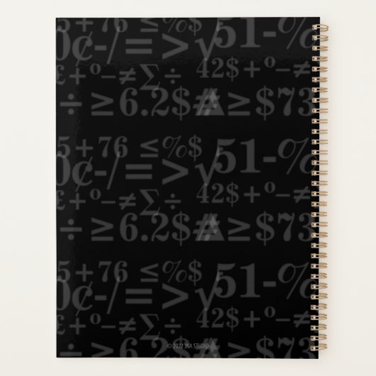 Monogrammaticale boekingsplanner planner (Achterkant)