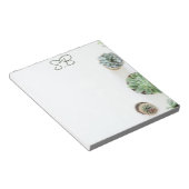 Monogrammatig Notitieblok met vetplanten (Schuin)