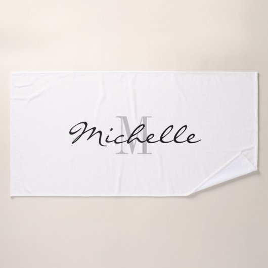 Monogrammatisch keukenpakket bad handdoek (Badhanddoek)