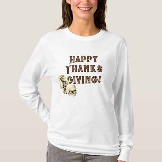 Monogrammatisch Thanksgiving gebed T-shirt (Voorkant)
