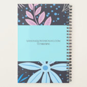 Monogrammatische bloemendoula of vroedvrouw planner (Achterkant)