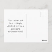 Monogrammatische Initialen | Zwart & Wit Briefkaart (Achterkant)