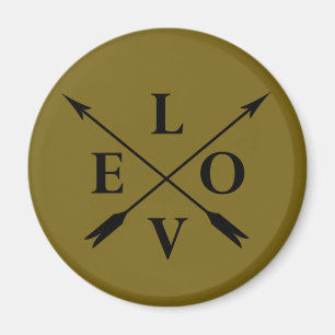 Monogrammatische liefdeskunst magneet