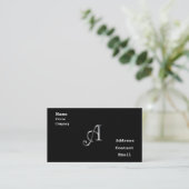 Monogramme A carte de visite (Debout devant)