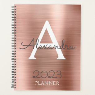 Monogramme à étincelle rose Rose 2023