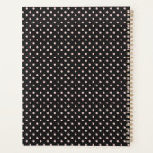 Monogramme à la mode Pointe noire et rose (Dos)