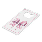 Monogramme à l'aquarelle rose et blanc avec ruban (Dos Angle)