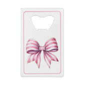 Monogramme à l'aquarelle rose et blanc avec ruban (Dos)