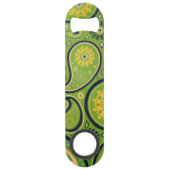 Monogramme à motif cachemire vert orné (Dos)