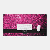 Monogramme à paillettes de faux brillant rose chau (Clavier et souris)