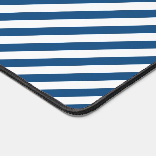 Monogramme à rayures bleues classiques (Coin)