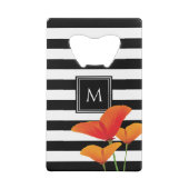 Monogramme à rayures noires chic (Dos)
