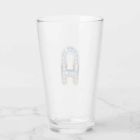 Monogramme A - Verre de 16 oz (Dos)