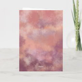 Monogramme Abstrait Aquarelle Rose Poussiéreuse (Dos)