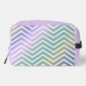 Monogramme abstrait chevron arc-en-ciel Sac à coud (Verso)