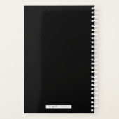 Monogramme Abstrait en marbre noir et Rose (Dos)