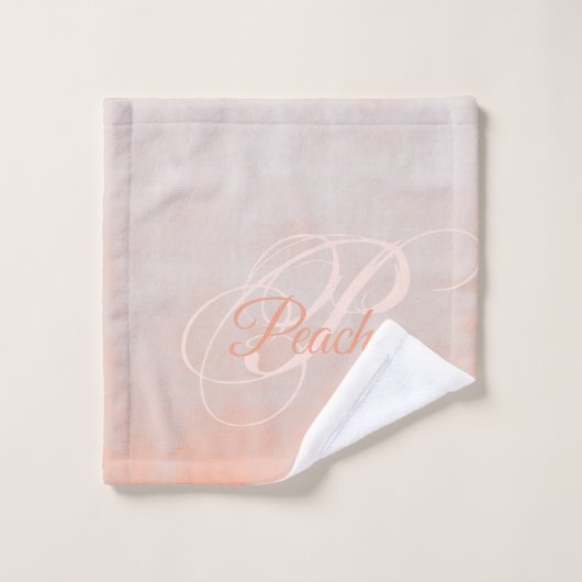 Monogramme Abstrait gris-gris (Gant de toilette)