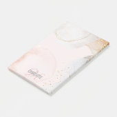 Monogramme abstrait rose vif moderne post-it n (Incliné)