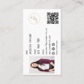 Monogramme Agent de voyage Passport Carte du monde (Dos)