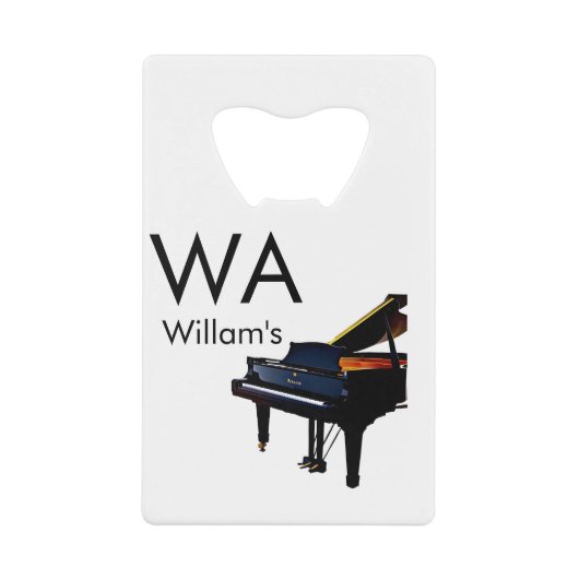 Monogramme ajouter initiale lettre nom texte piano (Devant)