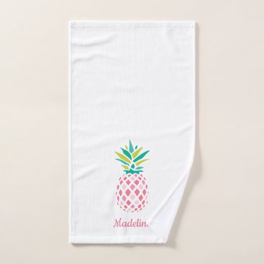 Monogramme ananas (Serviette à main)