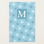 Monogramme ange bleu cercles motif (Devant)