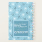 Monogramme ange bleu cercles motif (Dos)