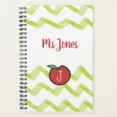 Monogramme Apple Enseignant hebdomadaire Planifica (Devant)