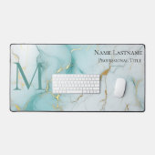 Monogramme Aqua Marble sur mesure (Clavier et souris)