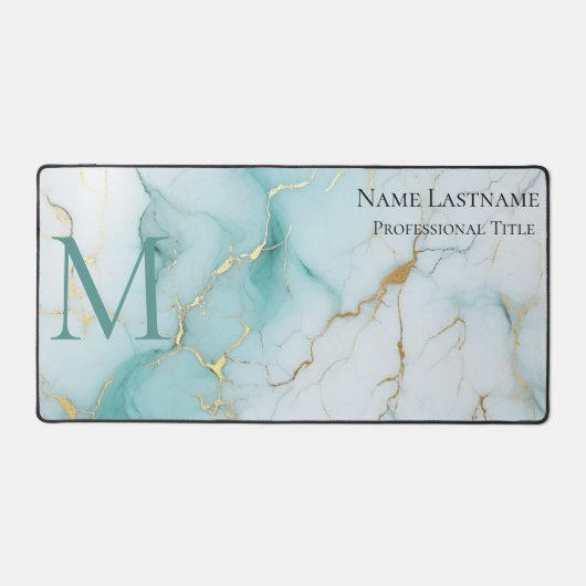 Monogramme Aqua Marble sur mesure (Recto)