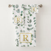 Monogramme Aquarelle Eucalyptus Motif Floral (En situation)