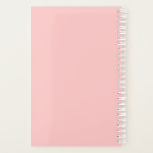Monogramme Aquarelle Florale Verdure Rose rose (Dos)