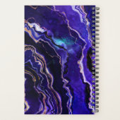 Monogramme Aquarelle Géode Purple Rose Gold Agate (Dos)