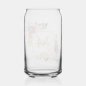 Monogramme Aquarelle Roses Fleur Floral (Verso)