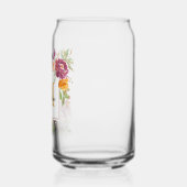 Monogramme Aquarelle Roses Fleur Floral (Gauche)