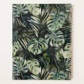 Monogramme Aquarelle Vert Feuille Motif (Dos)