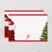 Monogramme Arbre de Noël Modèle manuscrit (Devant / Derrière)