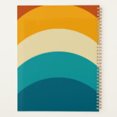 Monogramme arc-en-ciel Nom personnalisé Retro Suns (Dos)